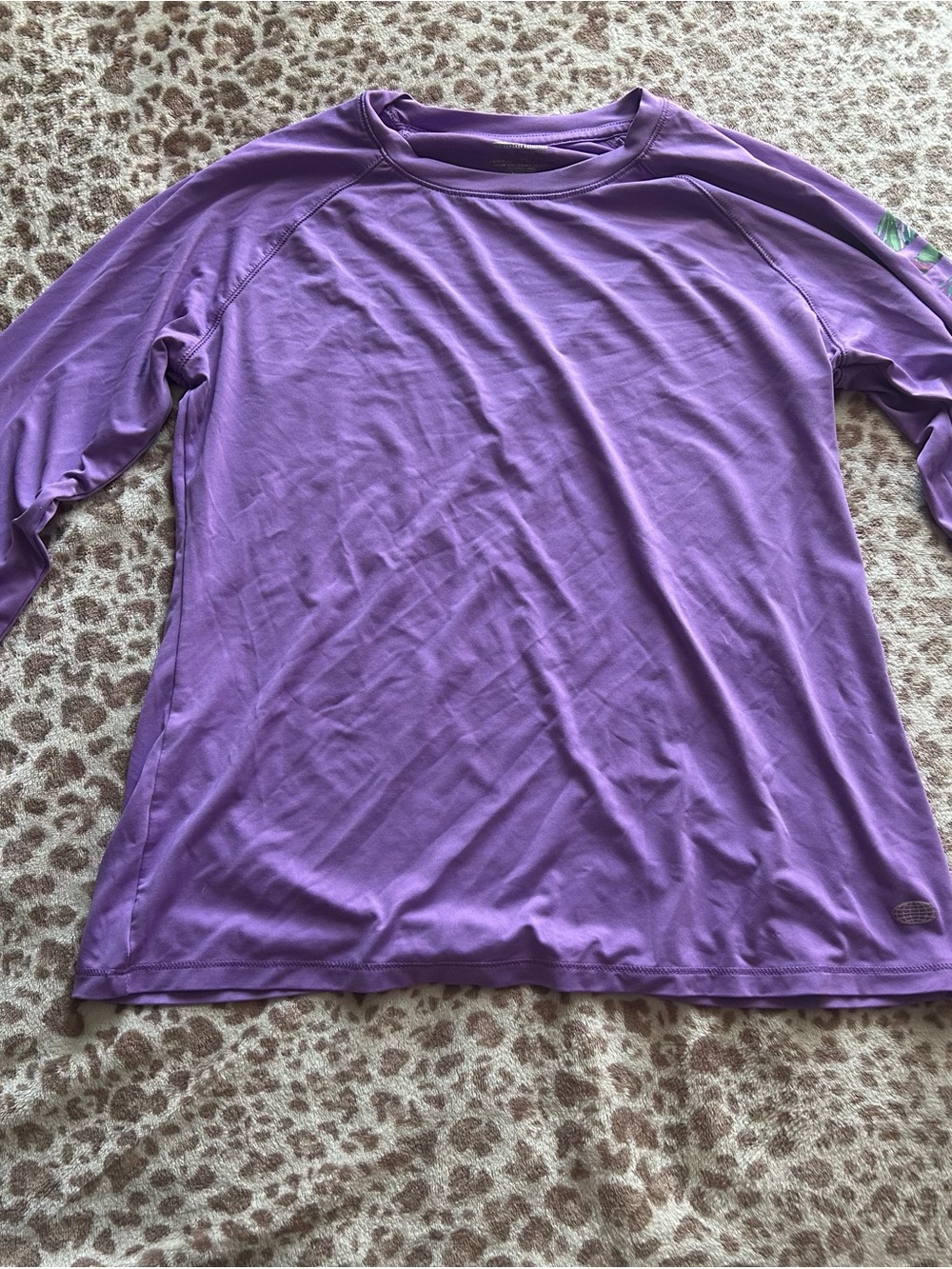 Reel legends Women's Long Sleeve Purple Performance Top